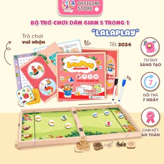 Lalaplay 5in1 board game đồ chơi tết 2024 cho bé nhiều trò chơi dân gian thú vị Lalala baby