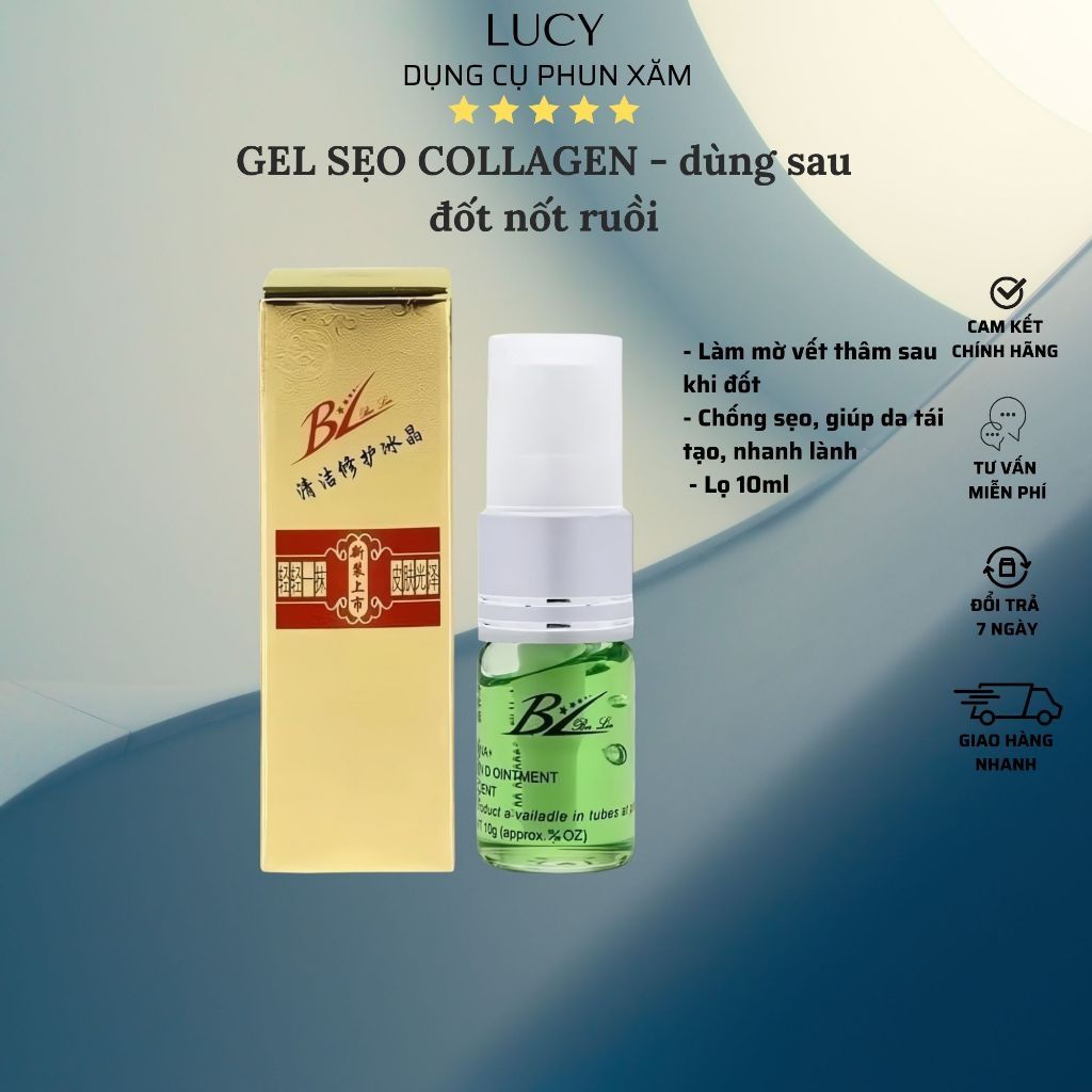 Gel Collagen Làm Mờ Sẹo Sau Khi Đốt Nốt Ruồi