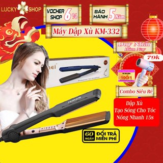 Máy Dập Xù Tóc KEMEI 332, Chức năng dập xù, bấm xù , bấm mè tạo kiểu tóc làm phồng chân tóc bản to.