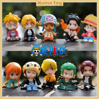 Siêu hot Set 10 mô hình One Piece Luffy, Zoro, Law, Nami, Shank, Sabo, Marco, Chopper thu nhỏ - Figure mini