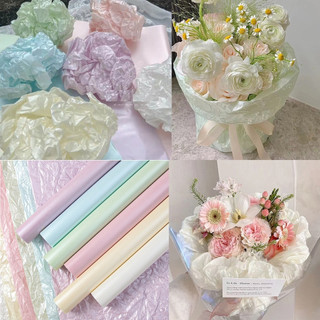 Giấy gói hoa nhăn Sydney ánh nhũ đủ màu - Giấy gói quà, trang trí hoa, giấy gói hoa, giấy bó hoa,...