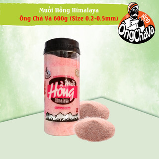 Hũ Muối Hồng Himalaya Ông Chà Và 600g (Size 0.2 - 0.5mm) - Himalayan Pink Salt 600g