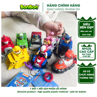 Set 6 xe đồ chơi nhân vật chó cứu hộ PAW PATROL, mẫu chó liền xe, chất liệu nhựa nguyên sinh siêu bền đẹp