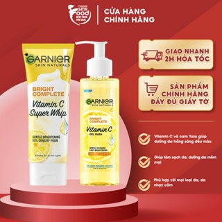 Sữa Rửa Mặt Tạo Bọt Sáng Da Garnier Skin Naturals Light Complete Speed Brightening Whip Foam 100ml