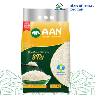 Gạo st21 a an túi 5kg hạt gạo dài, cơm dẻo, dai, thơm ngon