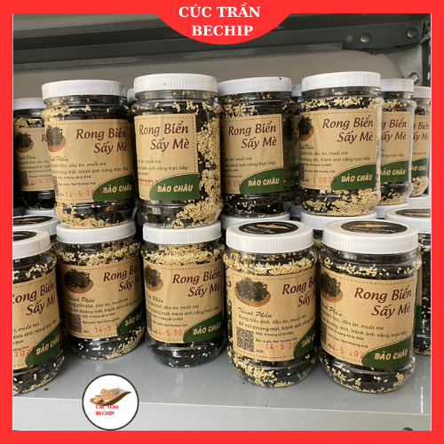 Combo 5 hủ rong biển sấy tỏi mè, rong biển rắc cơm, rong biển cháy tỏi giòn rụm, giàu dinh dưỡng - CTB621