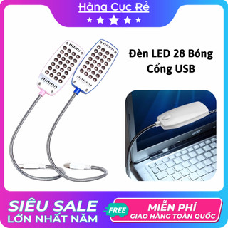 Đèn Led 28 bóng để bàn cổng USB, đèn đọc sách siêu sáng, uốn dẻo 360 độ - Shop Hàng Cực Rẻ