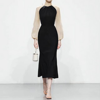 ĐẦM T3D FISHTAIL WITH CHIFFON SLEEVES