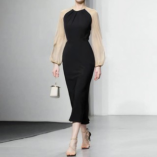 ĐẦM T3D FISHTAIL WITH CHIFFON SLEEVES