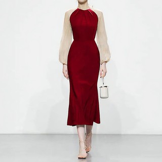 ĐẦM T3D FISHTAIL WITH CHIFFON SLEEVES