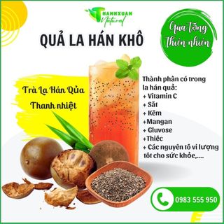 La hán quả khô loại trung nấu trà thanh nhiệt 1 quả