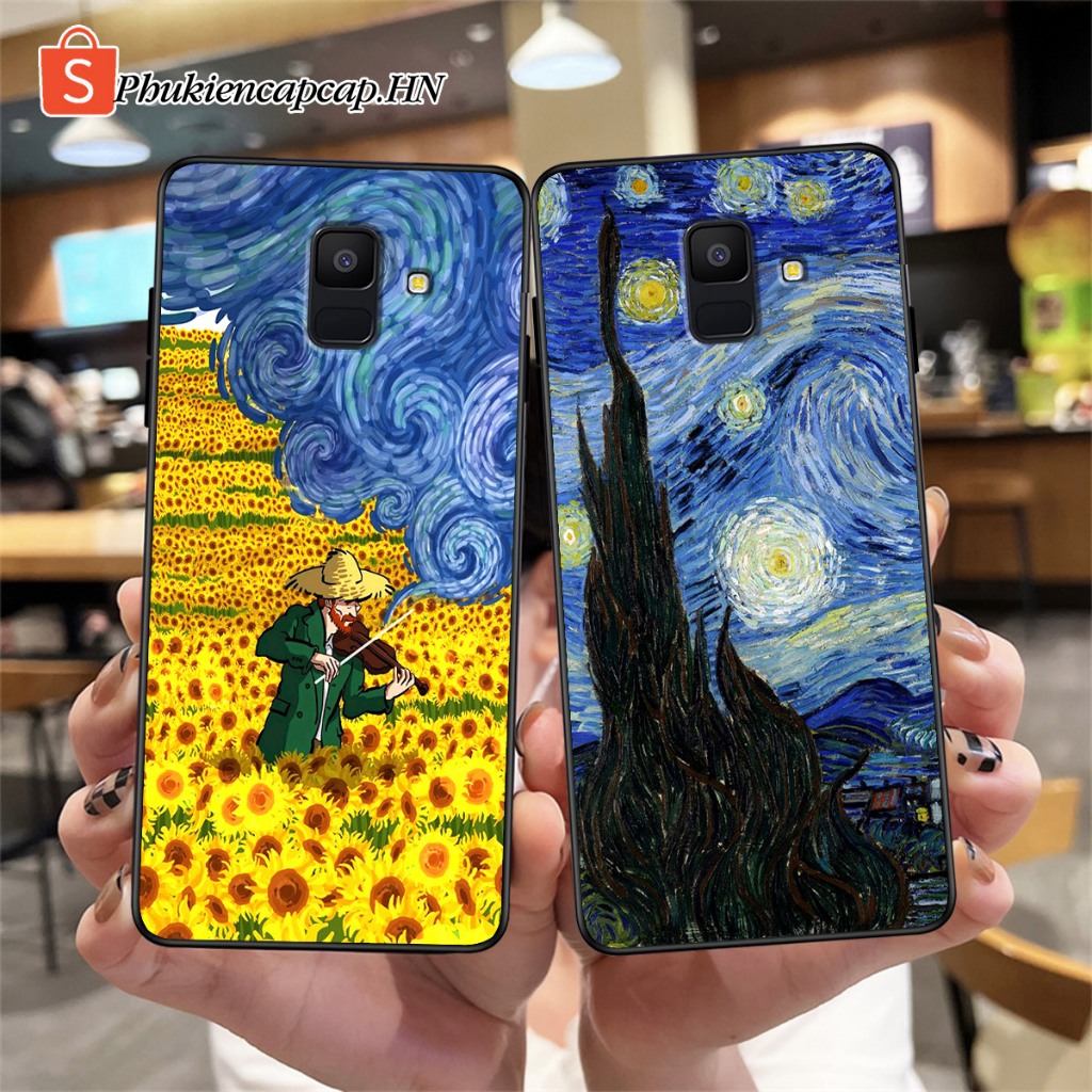 Ốp lưng Samsung A6 / A6 2018 / A6 plus - Ốp TPU cao cấp in hình tranh sơn dầu, Van Gogh
