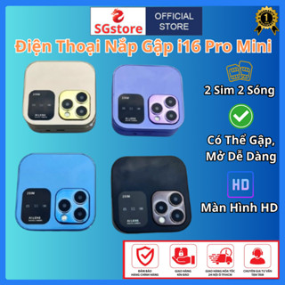 Điện thoại mini i16 pro thông minh, Thời trang, 2 sim mới full box, Nhỏ gọn, Phù hợp với mọi lứa tuổi