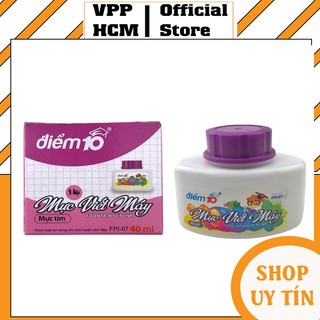 1 lọ Mực bút máy Điểm 10 FPI-07 mực tím dung tích 40ml hàng chính hãng thiên long