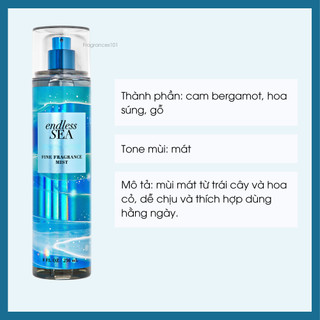 Mist xịt toàn thân bbw endless sea 236ml từ mỹ