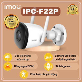 Camera ngoài trời imou F22P, F52FP, F32FP chuẫn H265 chính hãng, góc nhìn cực rộng