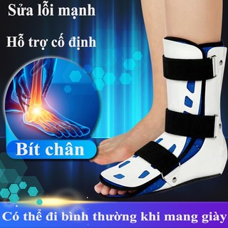 Băng cố định cổ chân nẹp chân Nẹp Cố Định Cổ Chân Sau Mổ Nẹp đỡ gãy chân dễ đeo với thiết kế hở