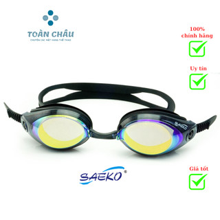 Kính bơi có độ chính hãng SAEKO kính tráng gương S42PUV Shop Toàn Châu chống chói