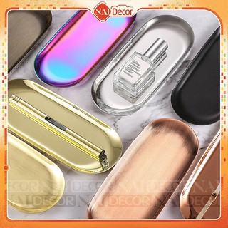Khay inox trang trí Nai Decor chụp trang sức, mỹ phẩm, phụ kiện chụp ảnh