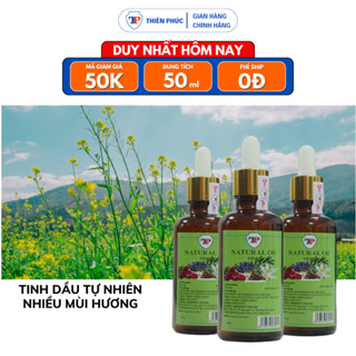 Tinh dầu tự nhiên Thiên Phúc thơm phòng nhiều mùi hương thơm phòng, xả stress thư giãn 50ml
