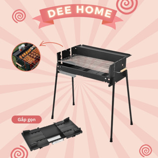 Bếp nướng than hoa ngoài trời du lịch cắm trại MCP-N01 Bếp nướng BBQ dã ngoại gấp gọn có khay gia vị