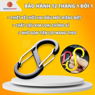 Móc Khóa Đi Phượt Cao Cấp Móc Số 8 Leo Núi Chất Liệu Hợp Kim Nhôm Chắc Chắn Cleacco MKDP8 Boro Sport ( Màu Ngẫu Nhiên )