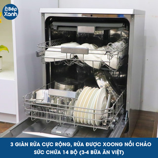[DUY NHẤT 15.03 - VOUCHER 500.000Đ] Máy Rửa Chén Độc Lập Ecalite EDW-SMS6015AS - Màu Bạc