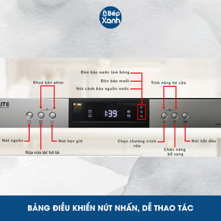 [DUY NHẤT 15.03 - VOUCHER 500.000Đ] Máy Rửa Chén Độc Lập Ecalite EDW-SMS6015AS - Màu Bạc