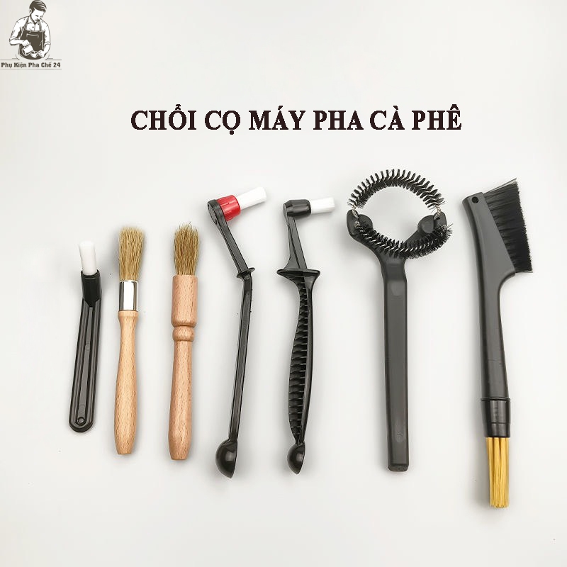 Chổi Vệ Sinh Máy Pha Cà Phê 51/58mm | Bàn Chải Làm Sạch Máy Pha Cà Phê