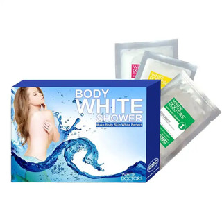 Kem tắm trắng toàn thân cao cấp White Doctors BODY WHITE SHOWER  3 trong 1 hộp 3 gói