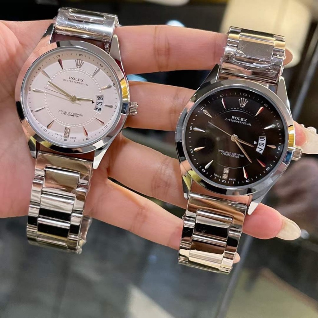 Đồng Hồ Đeo Tay Nam Rolex Sang Trọng 41mm, Đồng Hồ Nam Thạch Anh Rolex