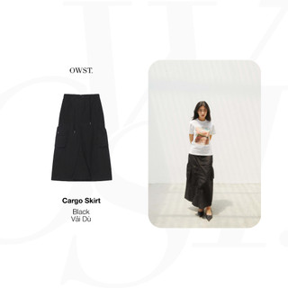 Váy Oh Wonder Studio Cargo Black Skirt