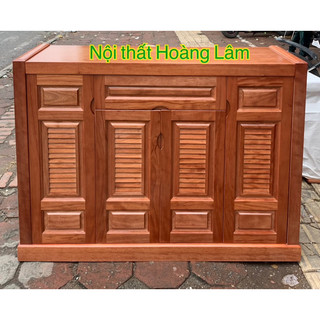 Tủ giầy gỗ xoan đào 4 cánh chớp