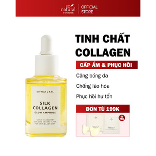 Serum Dưỡng Da Căng Bóng Chống Lão Hoá Silk Collagen Glow AmpouleI So Natural 30ml