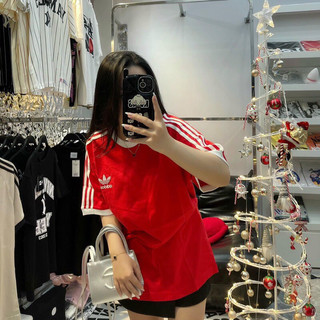 Áo phông DAS đỏ tay viền