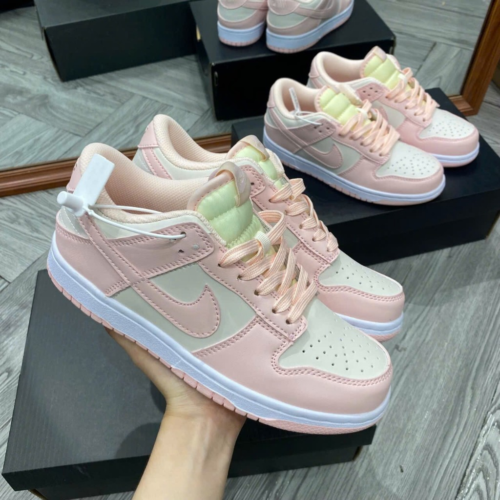Giày Sneaker SB DUNK  LOW  PINK HỒNG  Bản Chuẩn-Ảnh Thật Cho Nữ