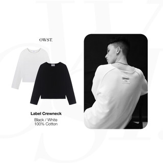 Áo Oh Wonder Studio Label Black Crewneck
