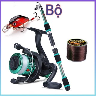 Bộ cần câu cá cần câu + máy câu cá 180cm chất lượng cao + Móc Câu Cá câu màu vàng lưỡi câu cá lóc