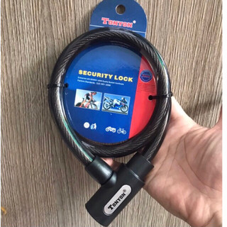 Khoá dây cáp Tonyon chính hãng dày 15mm dài 0,8m 2 chìa khoá