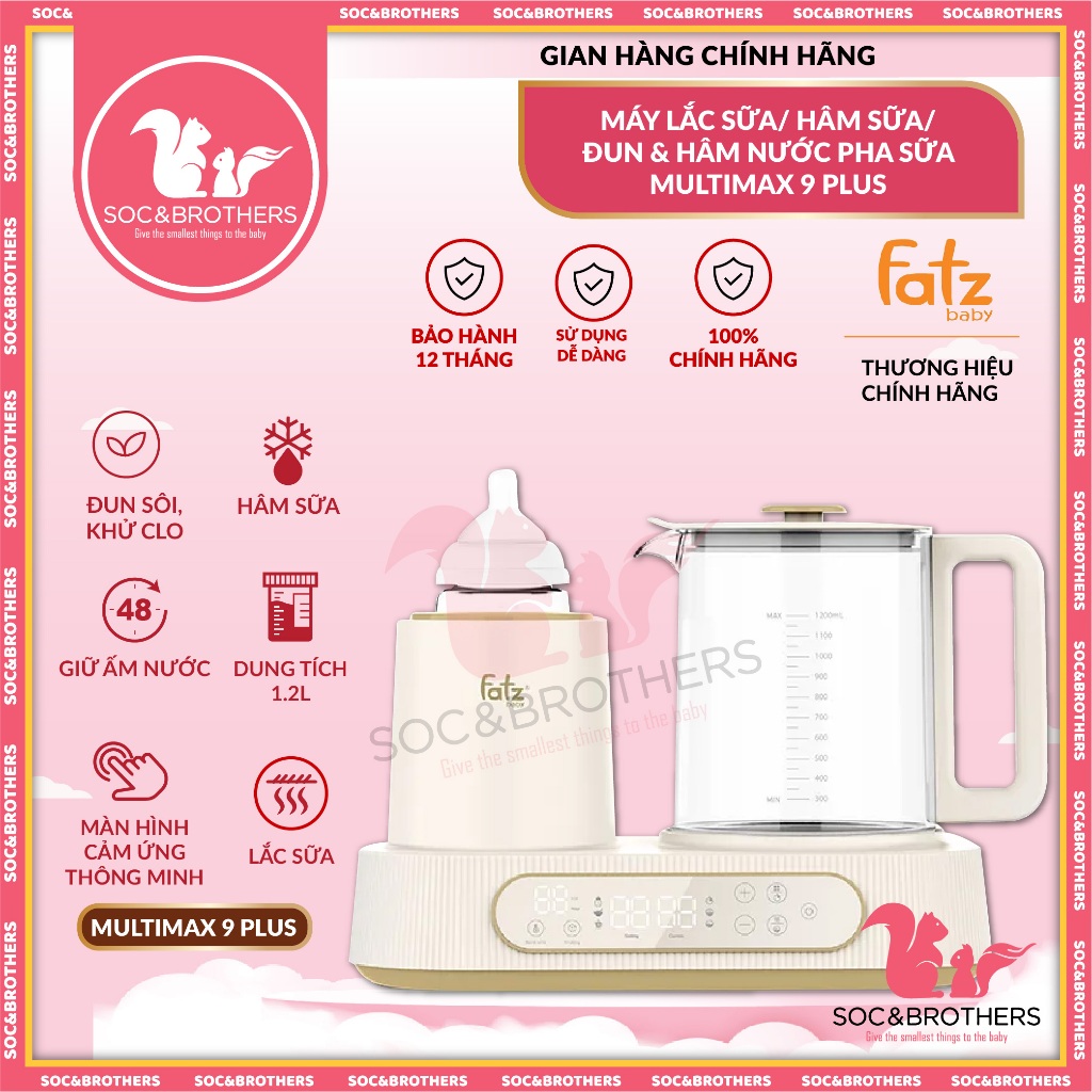 MÁY TIỆT TRÙNG SẤY KHÔ ĐA NĂNG FATZ BABY MULTIMAX 7 / 8 / 9 PLUS - Bảo hành 12 tháng