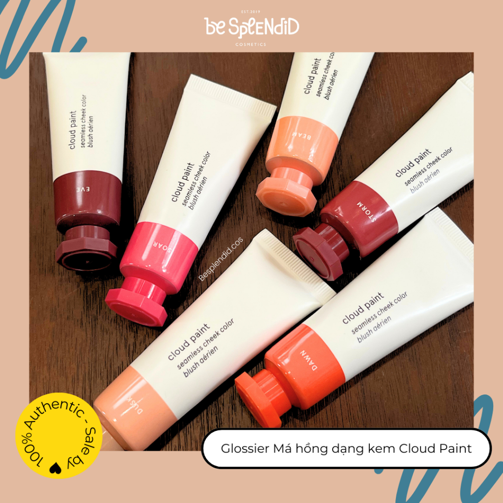 GLOSSIER Má Hồng Dạng Kem Cloud Paint (SẴN ĐỦ MÀU)