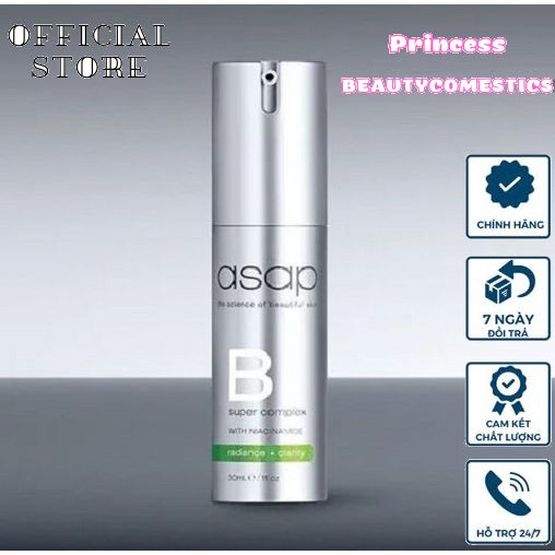 Tinh chất làm mờ nếp nhăn Asap Super B Complex Karmel 30ml