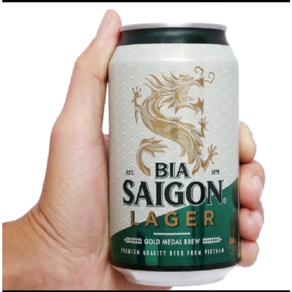 Bia Sài Gòn xanh Lager Lon 330ml