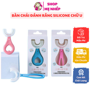Bàn chải đánh răng cho bé - Bàn chải đánh răng trẻ em hình chữ U silicon siêu mềm cho bé từ 2 – 6 tuổi