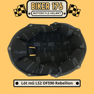 Lót mũ bảo hiểm nửa đầu ls2 hh590 rebellion - biker 176 - mũ bảo hiểm chính hãng vũng tàu