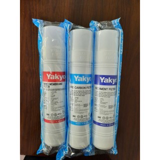 Combo bộ 3 lõi lọc Nano Yakyo (lọc thô, Carbon đầu, Nano)