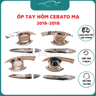 Bộ ốp tay, hõm xe Kia Cerato 2016 -2018 Kia K3 mạ crom cao cấp