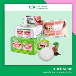Kem Đánh Răng Trà Xanh Trắng Răng Thơm Miệng Herbal Clove Coconut Toothpaste Thái Lan - 25g