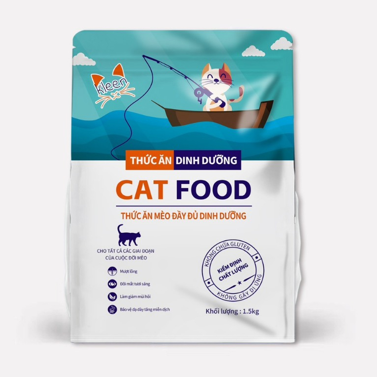 Thức Ăn Cho Mèo Kleen Cat, Hạt Khô Nuôi Mèo Tiện Lợi - CM16