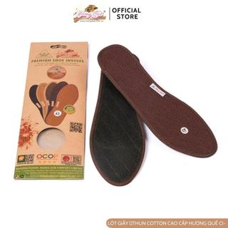 Lót Giầy Thun Cotton Hương Quế Cao Cấp CI-10, Khử mùi hôi chân
